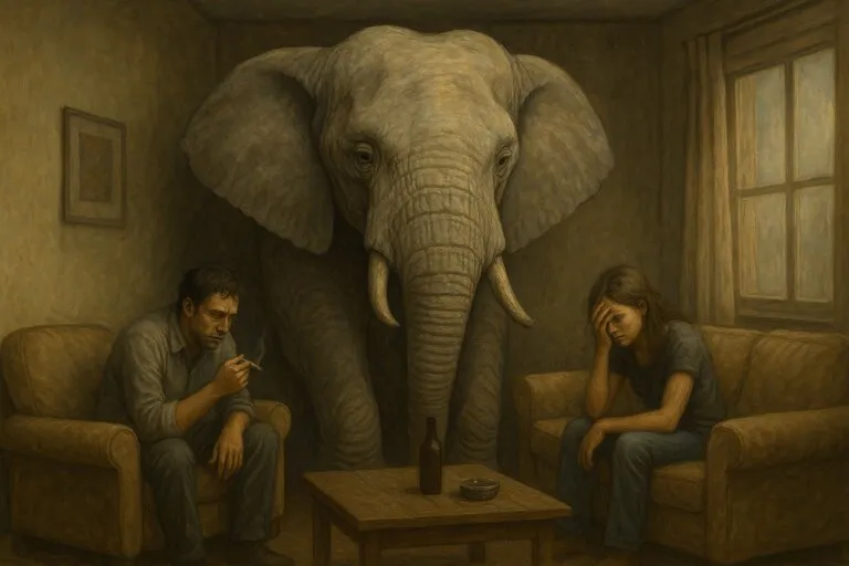 Elefantul din cameră: adicția – simptomul unei societăți aflate în declin psihic